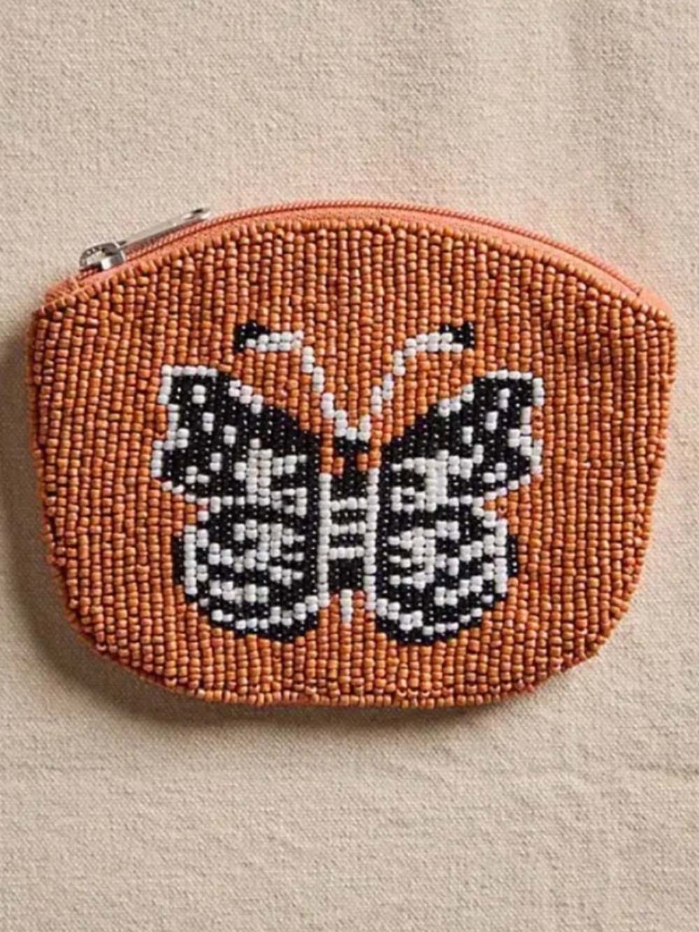 Free People Mariposa Beaded Wallet- Desert Topaz Butterfly New with Tags